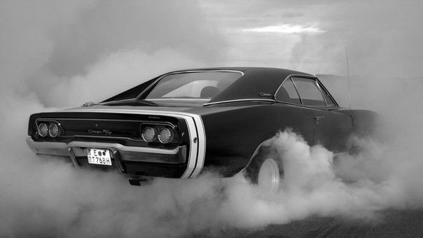 Photo by MaxvJ with the username @MaxvJ,  April 19, 2014 at 2:20 PM and the text says '#1968  #Ford  #Mustang  #dream  #car  #burn  #out  #black  #and  #white  #car'