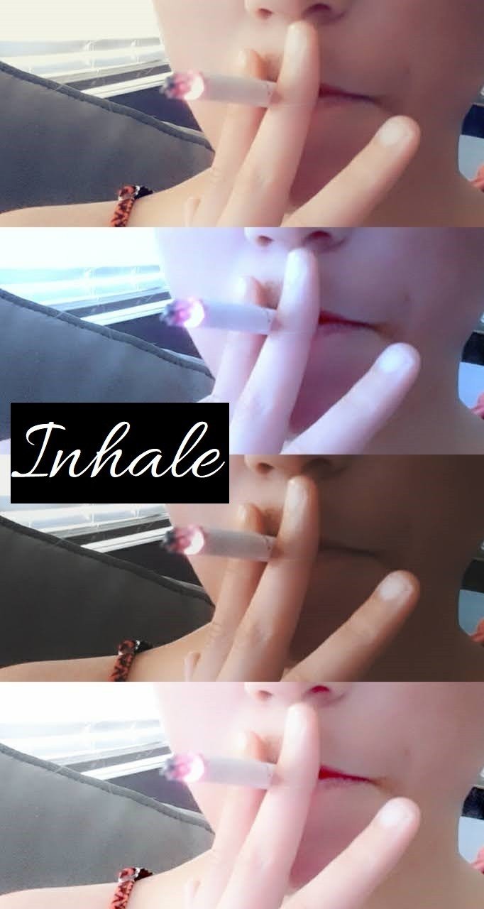 Photo by ValerieRayne with the username @ValerieRayne, who is a star user,  July 26, 2020 at 3:29 PM. The post is about the topic Smoking Fetish and the text says '* Inhale *
* Hold *
* Exhale*

This is my meditation. My mantra:
"Breathing in, I calm body and mind.
Breathing out, I smile."

#smoking #smokingfetish #smoke #inhale #exhale #meditation #mantra #calm #body #mind #mouth #lips'