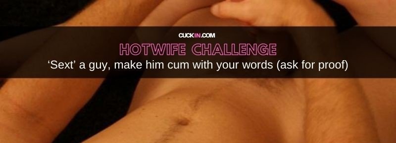 Photo by Myhotwife with the username @Myhotwife,  October 23, 2020 at 8:39 PM. The post is about the topic Hotwife Challenges