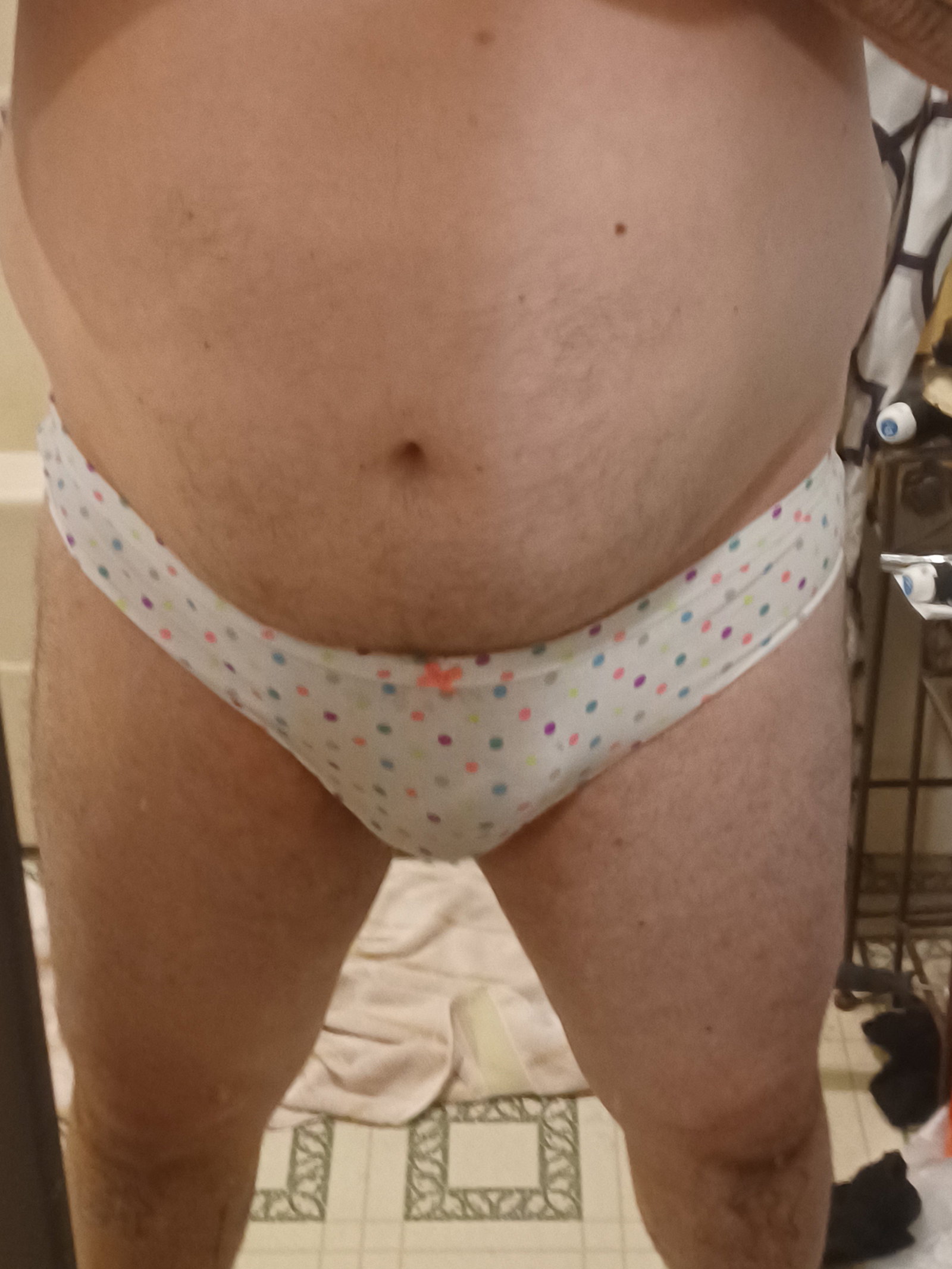 Photo by Stellarae68 with the username @Stellarae68,  February 19, 2022 at 6:11 AM. The post is about the topic Panty Bulge and the text says 'doesnt artemis look cute in his new panties i bought for him today'