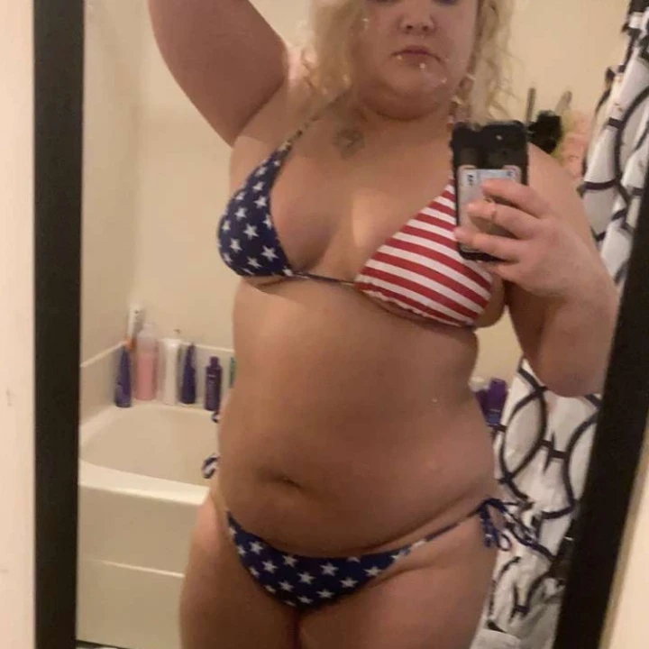 Photo by Stellarae68 with the username @Stellarae68,  February 18, 2022 at 7:13 AM. The post is about the topic Bikini and see through and the text says 'i bought a new bikini for daytona bike week'
