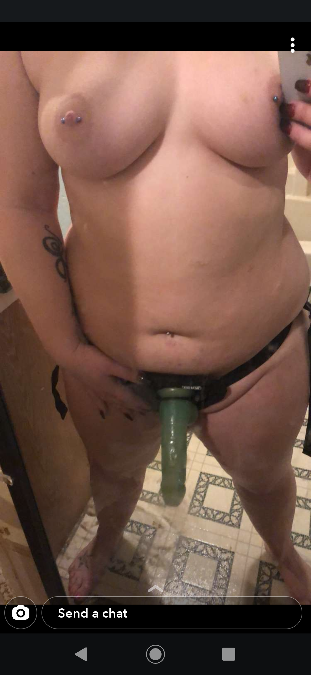 Album by Stellarae68 with the username @Stellarae68,  February 20, 2020 at 10:11 PM. The post is about the topic strapon pegging and the text says 'my mrs. wanting to take me tonight'