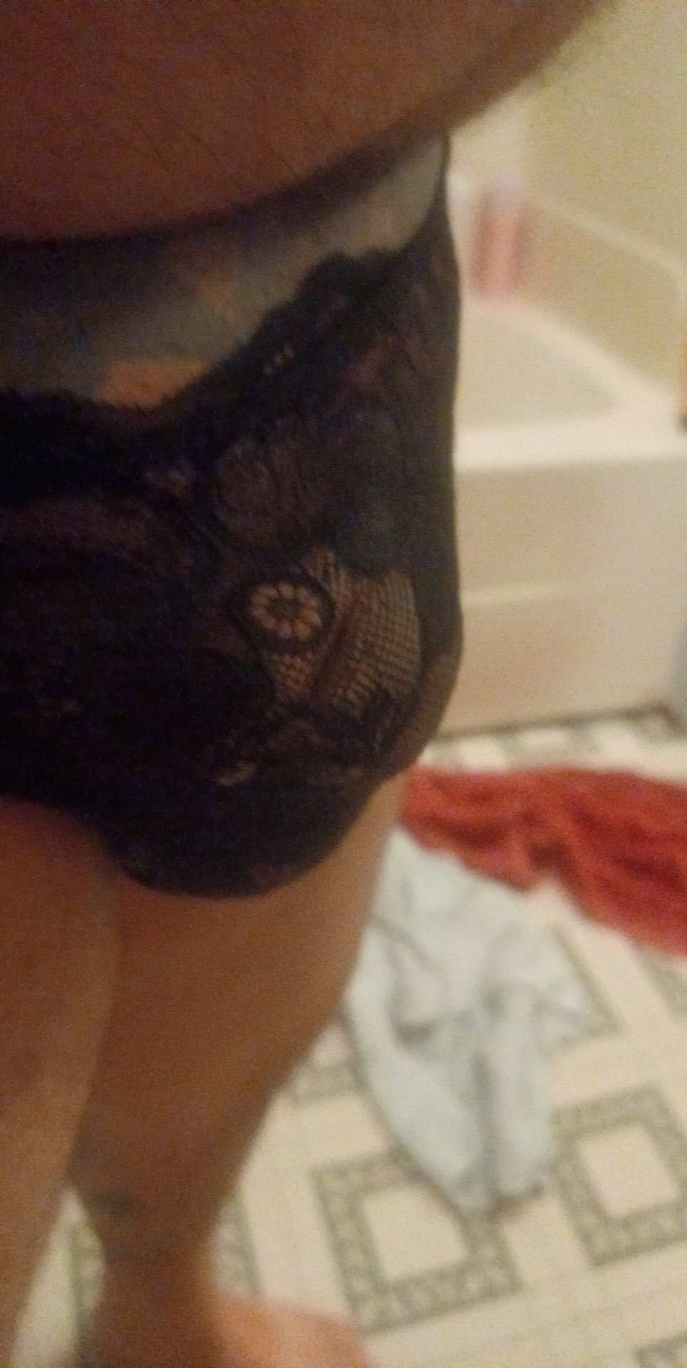 Photo by Stellarae68 with the username @Stellarae68,  February 18, 2022 at 3:54 AM. The post is about the topic Boys in Panties and the text says 'i made Artemis wear my lacy Victoria's Secret thong'