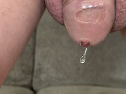 Shared Photo by Subbie69 with the username @Subbie69, who is a verified user,  August 17, 2020 at 12:59 PM. The post is about the topic Cuckold Chastity and the text says 'I love it when she makes me leak fornher'