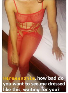 Photo by extranio with the username @extranio,  February 19, 2020 at 3:37 PM. The post is about the topic Hotwife and the text says 'Hermeandhim, what if my wife sendd you this?'