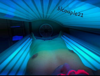 Photo by Blcouple21 with the username @Blcouple21, who is a verified user,  December 12, 2018 at 3:11 PM. The post is about the topic Amateurs and the text says 'The sexy wife tanning'