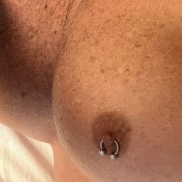 Photo by Islandgirl with the username @Islandvixen, who is a verified user,  October 19, 2023 at 2:09 AM. The post is about the topic Pierced Nipples and the text says 'Like my tits?'