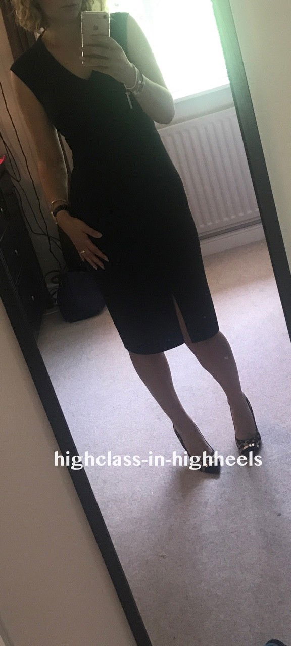 Photo by misfetiches with the username @misfetiches,  August 16, 2017 at 6:19 AM and the text says 'highclass-in-highheels:

I started the day in a thong but when #notmyhusband asked for them it seemed only fair to hand them over'