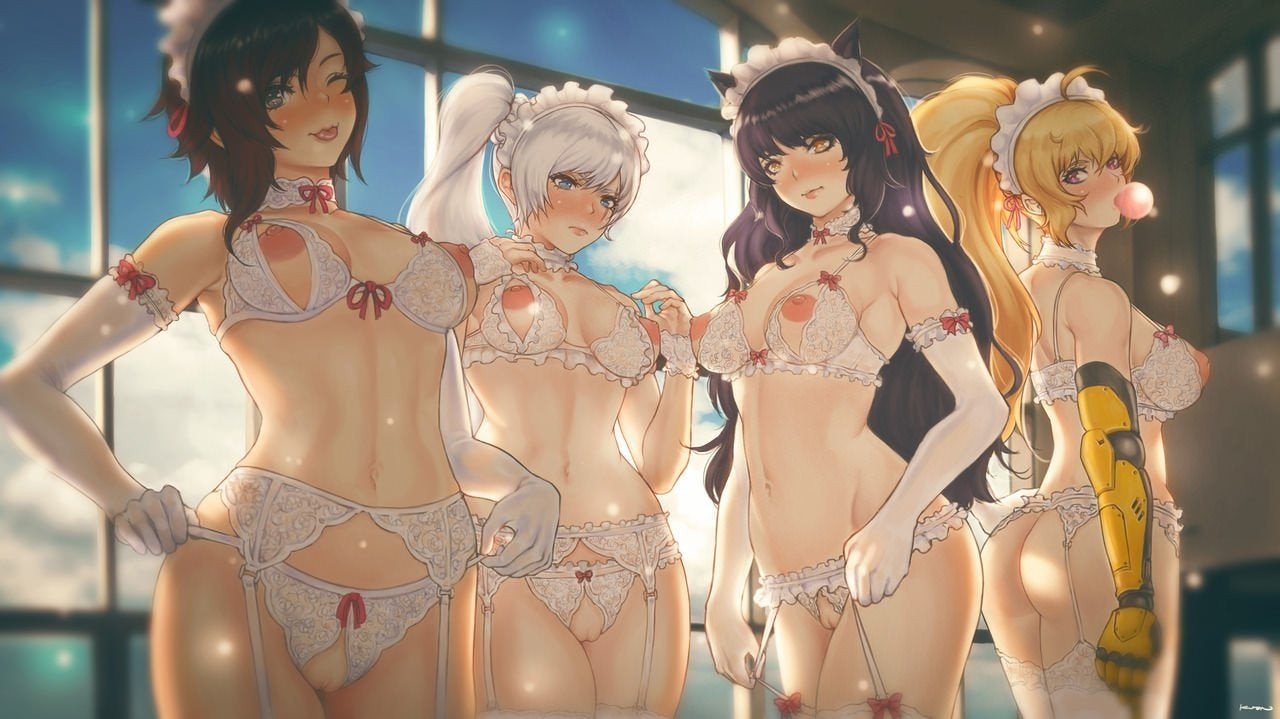 Photo by SpicyRamen with the username @whiterosealove,  March 18, 2020 at 4:37 PM. The post is about the topic Rwby hentai and the text says 'Team Rwby having fun.

tags: #sex #rwbyhentai #hentai #rwby #rubyrose #Yang #Blake #Weiss #YangXioaLong #BlakeBelladonna #WeissSchnee'