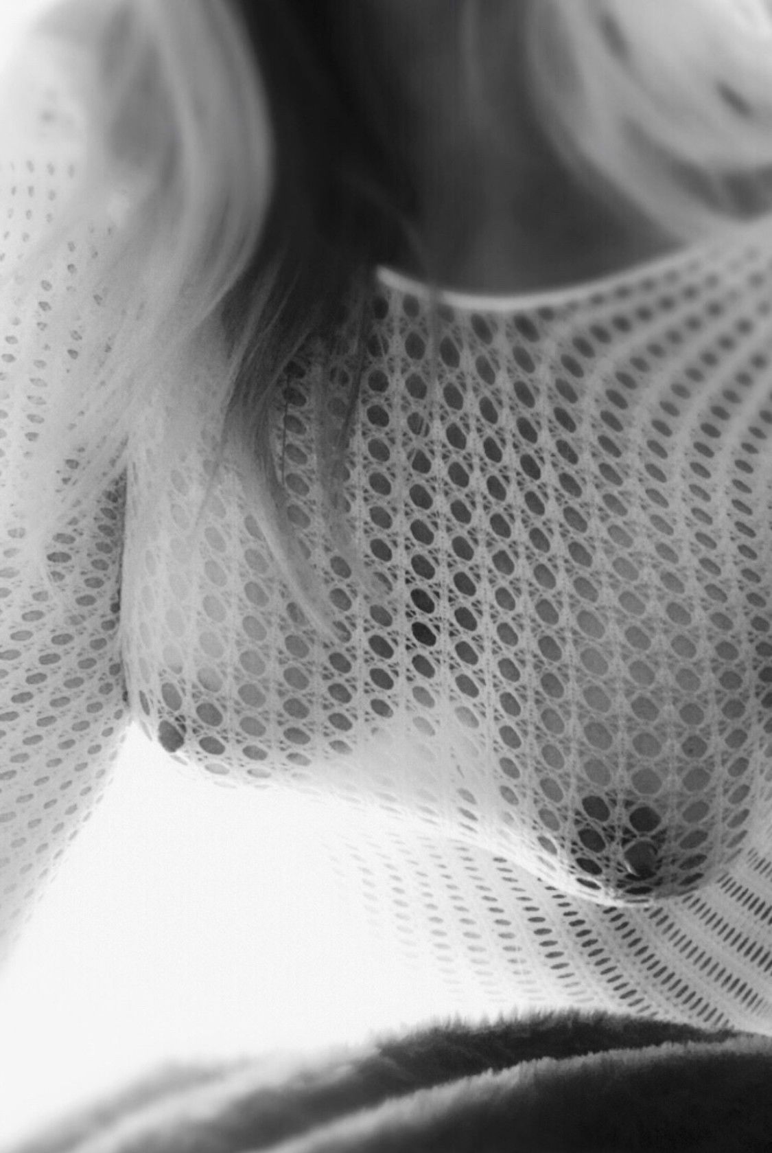 Photo by Kitten with the username @daddysirslittleslut, who is a verified user,  April 24, 2020 at 2:31 PM. The post is about the topic Beautiful Breasts and the text says 'Daddy's home.🤍 #daddysirslittleslut #boobs #seethrough #blackandwhite #submissive'