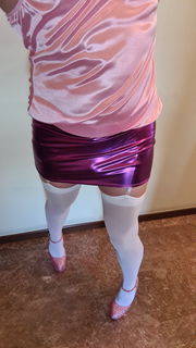 Album by Monique C.D. with the username @MoniqueCD,  June 30, 2021 at 3:10 PM. The post is about the topic Sissy and the text says 'Super pink outfit today! The one wearing which you end up fucked hard and covered in cum! ...thus perfect! All my holes are wide open and willing today... 😲😛'