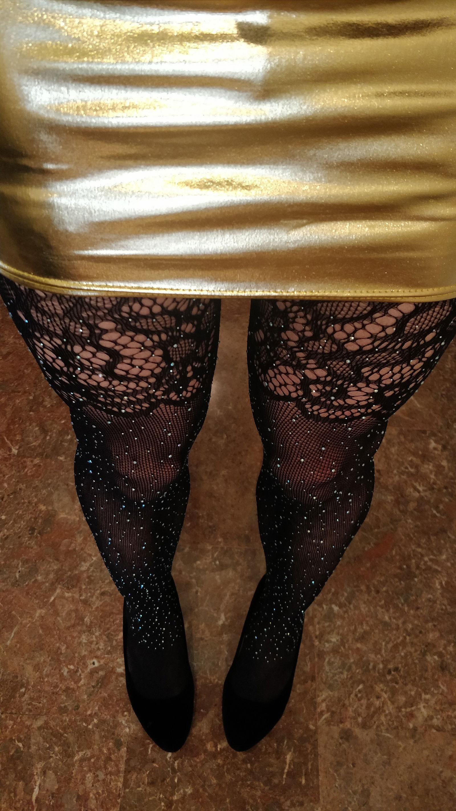 Album by Monique C.D. with the username @MoniqueCD,  July 13, 2020 at 2:39 PM. The post is about the topic Trans and the text says 'what about my new stockings?!?
...and tiny panties. 😋'