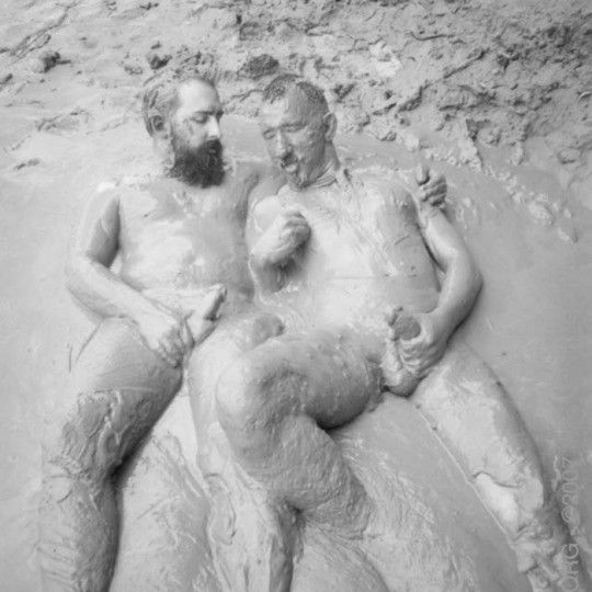 Photo by midswysiwyg78 with the username @midswysiwyg78, who is a verified user,  December 30, 2018 at 9:51 AM. The post is about the topic Naked men in mud