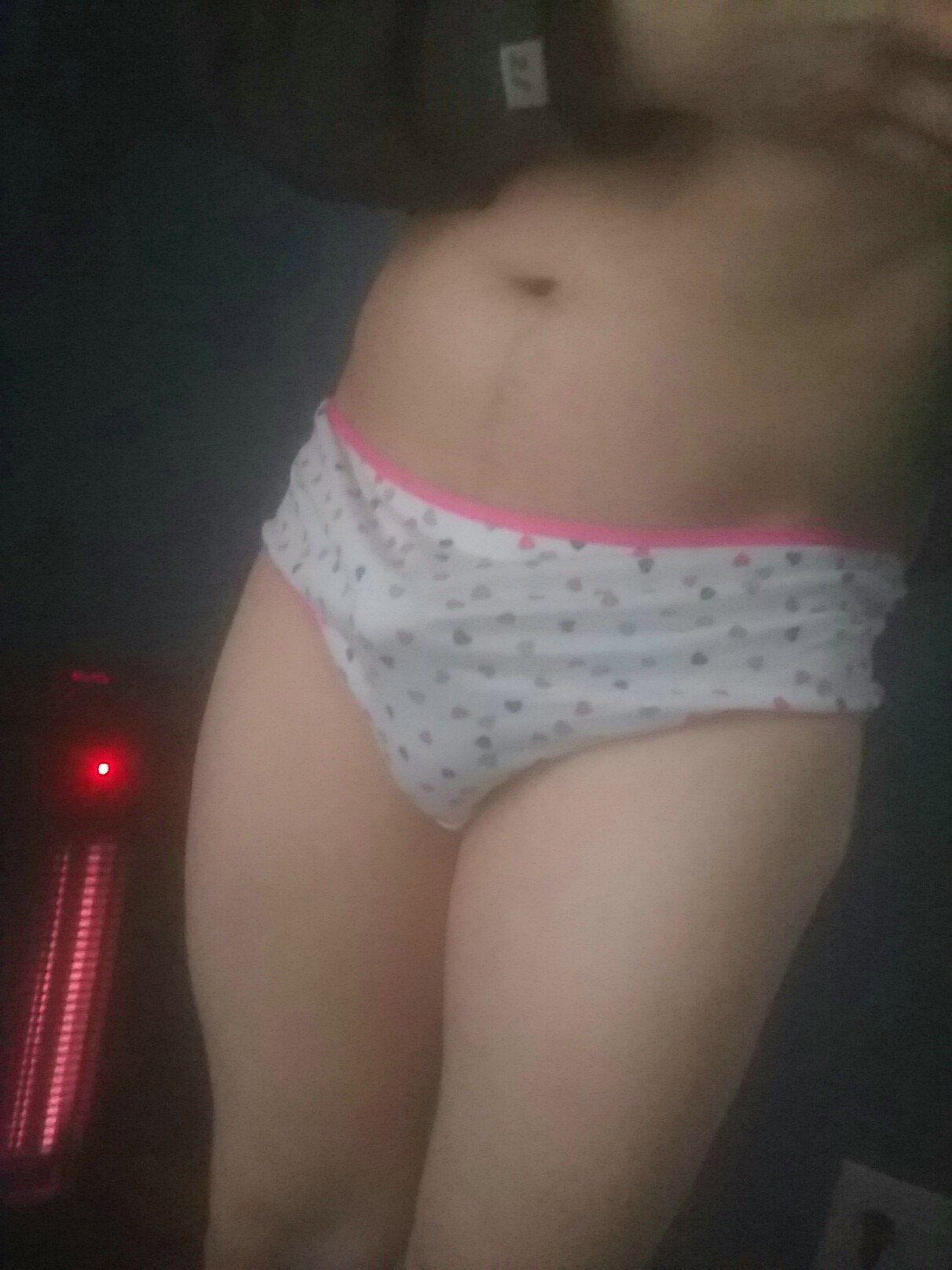 Photo by SissyGinger with the username @SissyGinger,  March 21, 2020 at 3:21 PM. The post is about the topic Sissy and the text says 'I love my girly panties, and how well my little clitty fits in them! 😶😊'