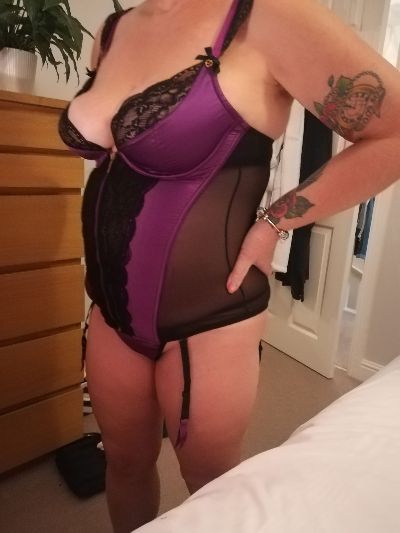 Photo by Mr. & Mrs. B with the username @Dickieboy07, who is a verified user,  October 18, 2020 at 6:57 AM and the text says 'Thank you for all the likes, comments and share we get, the more we get the more we'll post

#hotwife #hotgirl #milf #gilf #cougar #vixen #wife #married #nan #gran #tattoo #tattoos #stag #mature #MFM #mfm #MMF #mmf #threesome #moresome #lingerie #heels..'