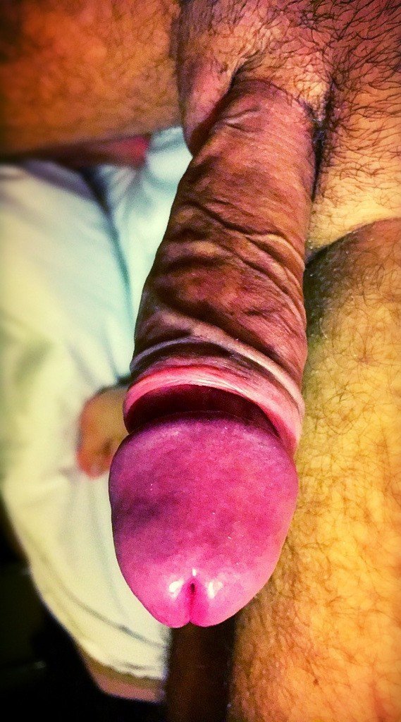 Photo by OzNudeUncut with the username @OzNudeUncut, who is a verified user,  April 17, 2022 at 9:25 PM. The post is about the topic Veiny Cock and the text says 'My purple beast
#glans #cock #veinycock'