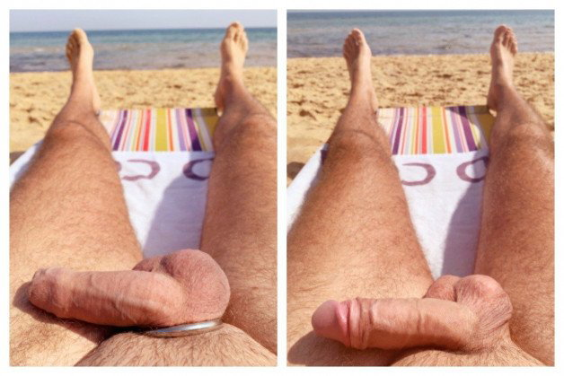 Photo by OzNudeUncut with the username @OzNudeUncut, who is a verified user,  April 14, 2022 at 8:31 PM. The post is about the topic Nude Beach and the text says 'Spot the difference 🧐'