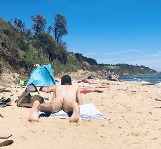 Photo by OzNudeUncut with the username @OzNudeUncut, who is a verified user,  June 21, 2022 at 12:38 PM. The post is about the topic Gay nude beach and the text says 'Oodles of doodles for my viewing pleasure at the #gaynudebeach
#nudebeach #nudists'