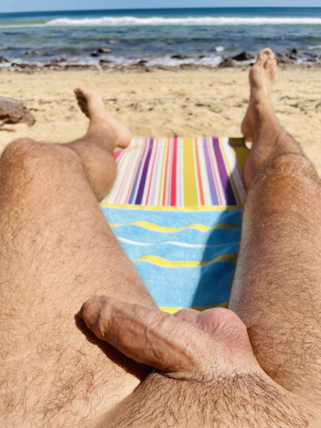Photo by OzNudeUncut with the username @OzNudeUncut, who is a verified user,  August 25, 2022 at 8:55 PM. The post is about the topic Gay nude beach and the text says 'Nice view
#gaynudebeach #uncut #nude'
