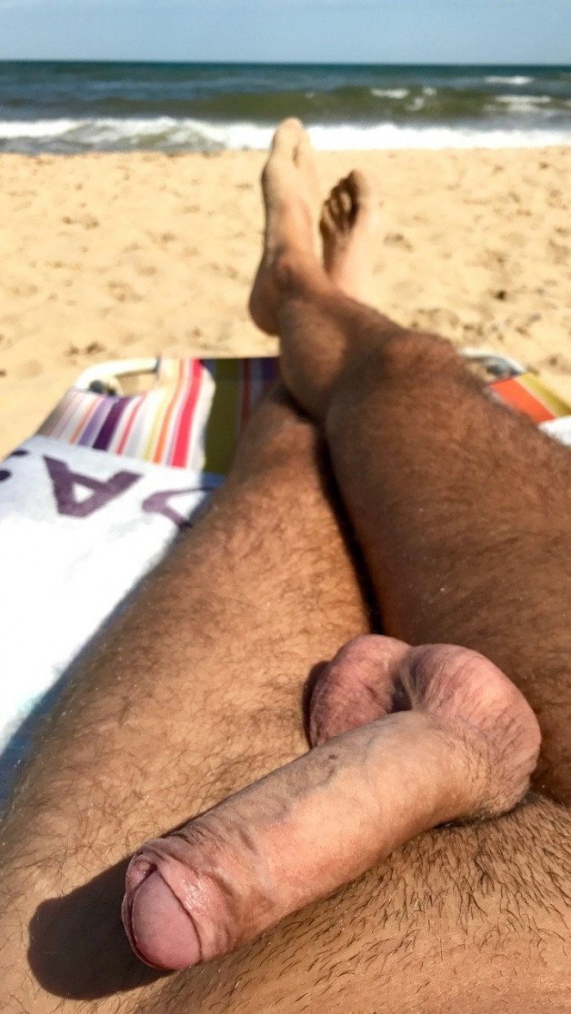 Photo by OzNudeUncut with the username @OzNudeUncut, who is a verified user,  August 3, 2022 at 8:45 PM. The post is about the topic Gay nude beach and the text says 'All alone and in desperate need of company... any takers?
#gaynudebeach #nudebeach #uncut'