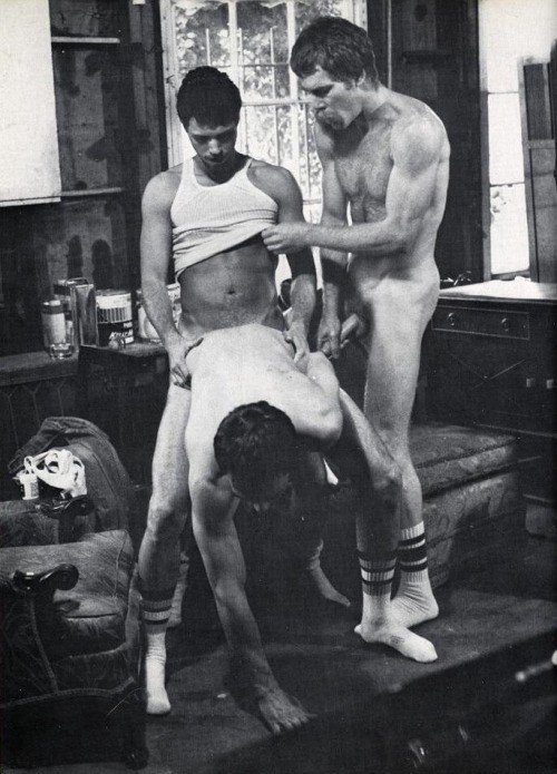 Photo by BuffaloRun with the username @BuffaloRun,  March 25, 2020 at 2:30 AM. The post is about the topic Gay Vintage and the text says 'These dudes in their high gym socks in this shit whole cabin, hot!'