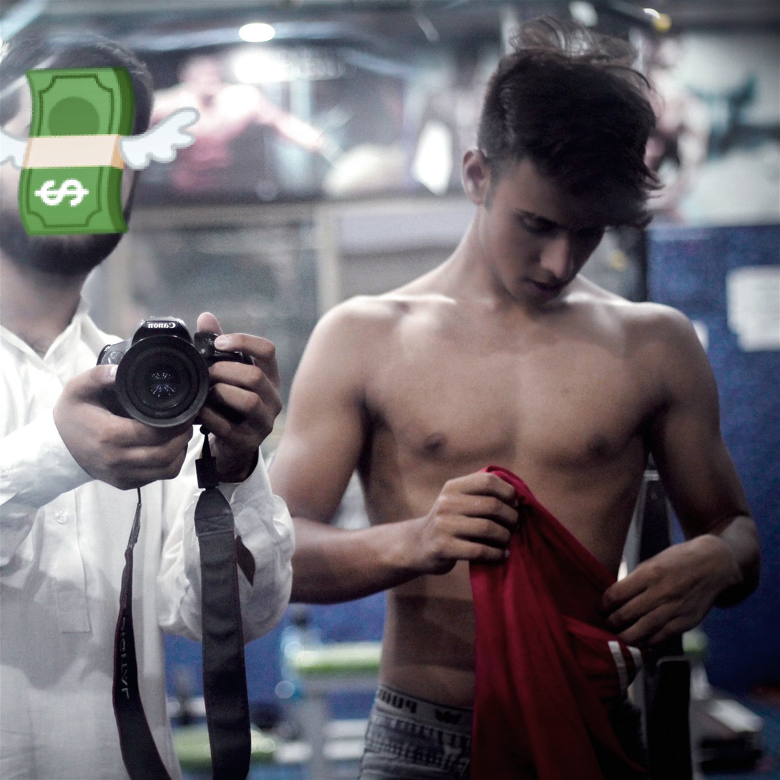Photo by ibrar qayyum1 with the username @ibrarqayyum,  March 24, 2020 at 2:49 PM and the text says '#badboi #gymshark'