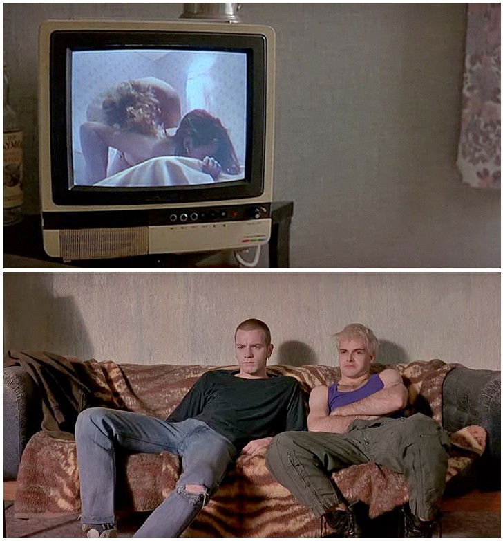 Photo by TemporaryBreak with the username @TemporaryBreak,  September 12, 2014 at 7:34 PM and the text says 'Trainspotting (1996) #trainspotting  #watching  #you  #watching  #porn  #porn  #television  #submission'