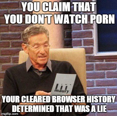 Watch the Photo by TemporaryBreak with the username @TemporaryBreak, posted on July 21, 2017 and the text says 'yep #watching  #porn  #browser  #history'