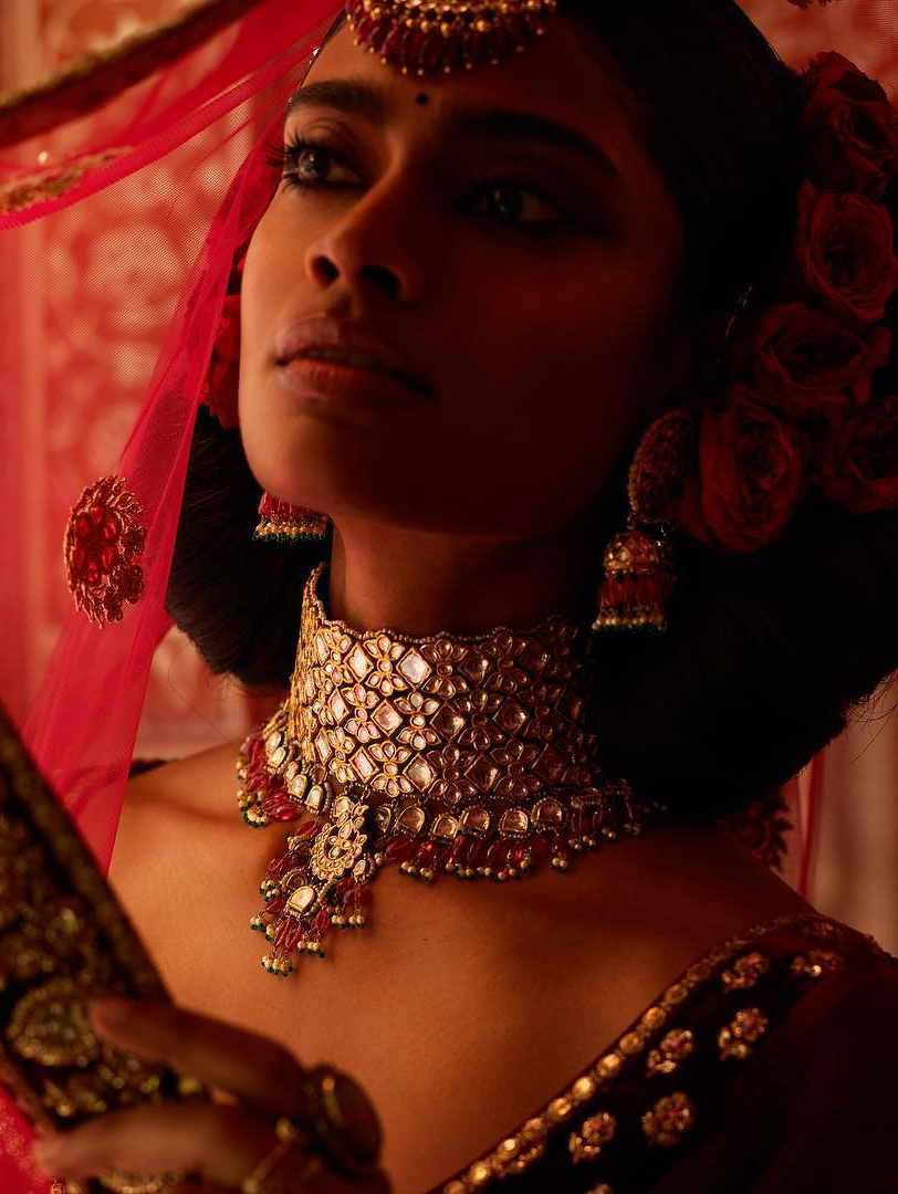 Photo by TemporaryBreak with the username @TemporaryBreak,  December 18, 2018 at 7:09 PM and the text says 'via  Gridllr.com   —  see your older Likes! #indian  #indian  #fashion  #indian  #bride  #bollywood  #bollywood2  #sabyasachi  #lehenga  #saree  #fashion  #photography  #makeup  #india  #AAK'