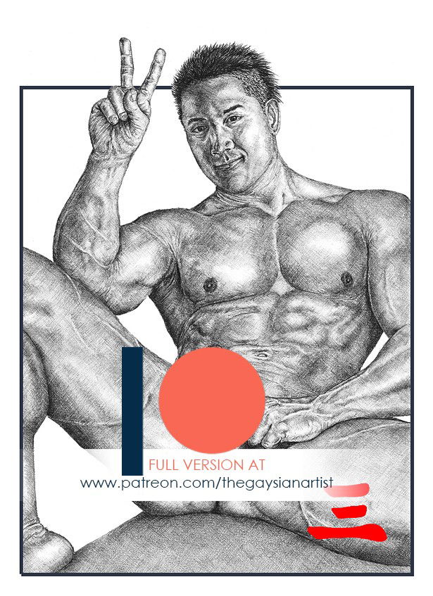 Photo by thegaysianartist with the username @thegaysianartist, who is a verified user,  April 27, 2020 at 10:06 AM. The post is about the topic GayTumblr and the text says 'Proud 13: Preview.

Join me on Patreon to see the full version and more than 70 uncensored original works!'