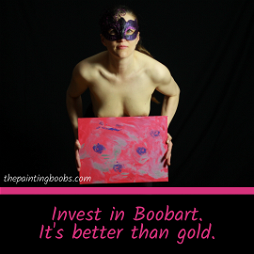 Photo by BoobartistEmilia with the username @BoobartistEmilia,  April 15, 2020 at 8:31 AM and the text says 'Invest in #Boobart.
It's even better than #gold.

 #luxury #boobart #breast #boobartist #beautiful #art #sfw #smart #sexy #style #exclusive #unique #sensual #erotic #gift #passion #perfect #beautifulbreast'