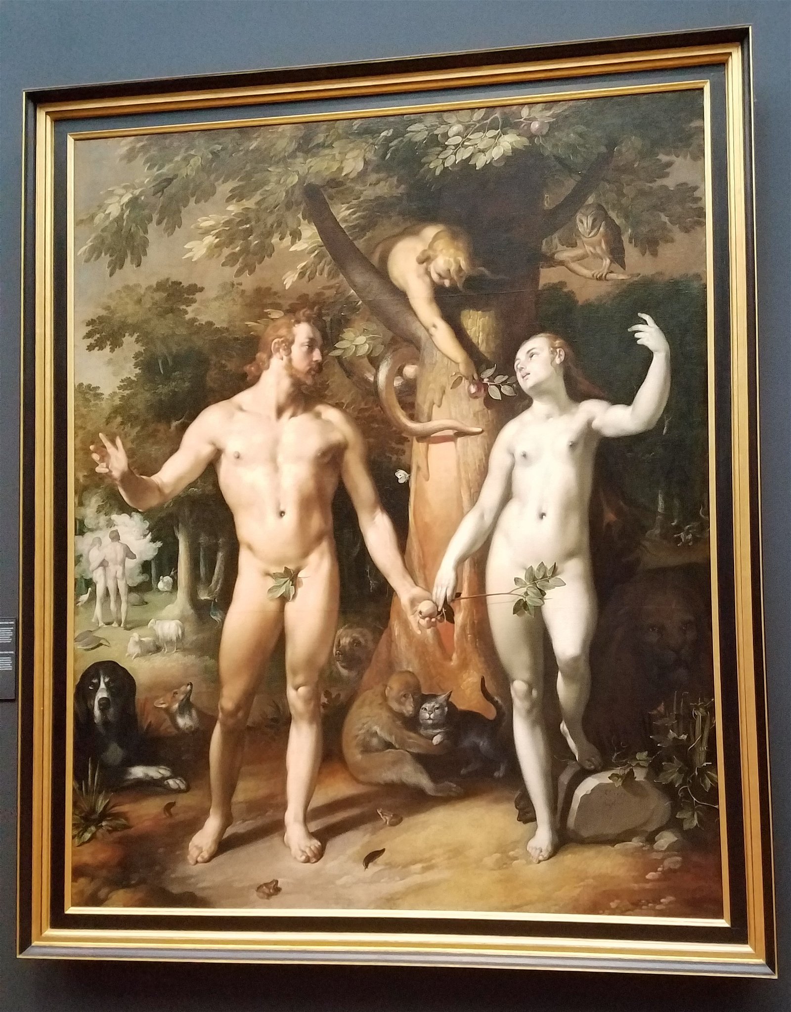 Photo by SecretPirateIsland with the username @SecretPirateIsland, who is a verified user,  December 11, 2018 at 8:57 PM. The post is about the topic Art and the text says 'The Fall of Man,  Cornelis Cornliez van Haarlem (1562-1638)'