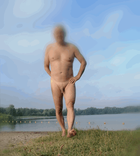 Photo by Karel Regtoe with the username @KarelRegtoe,  August 4, 2021 at 10:36 PM. The post is about the topic Nude Beach and Outdoors and the text says 'Just went for a swim'