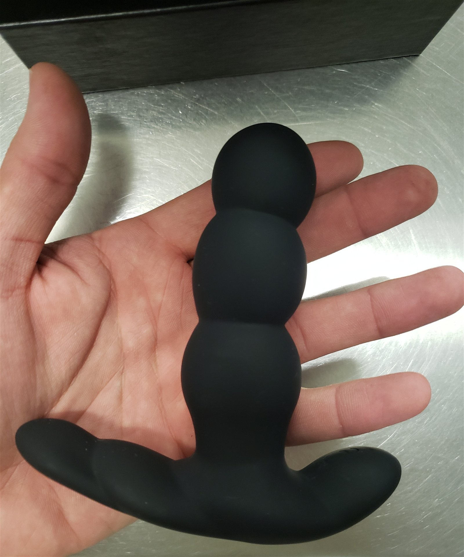 Photo by Wiseguy with the username @Wiseguy, who is a verified user,  February 22, 2020 at 6:17 PM. The post is about the topic Butt Plug and the text says 'I got a new vibrating and rotating butt plug. I can't wait to wear it while I work out tonight'