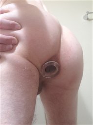 Photo by Wiseguy with the username @Wiseguy, who is a verified user,  May 29, 2020 at 7:18 PM. The post is about the topic Butt Plug and the text says 'I'm going to wear this plug around the house for a couple hours to get ready for todays session'