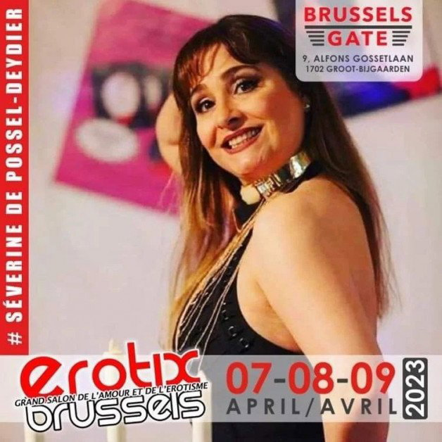 Photo by bonjour TanTra, by KER with the username @bonjourtantra, who is a verified user,  April 4, 2023 at 9:17 PM and the text says '#culture #littérature #érotisme #bruxelles #belgique #salon RDV les 7, 8 et 9 AVRIL à BRUXELLES pour #erotixbrussels Venez nombreux ! #chaleur'