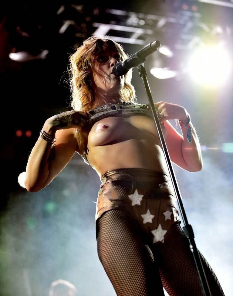 Photo by bigdanger with the username @bigdanger,  November 23, 2020 at 4:04 PM. The post is about the topic Favorite Celebrity Pics and the text says 'She enjoys showing her tits off while performing in concert: Tove Lo'
