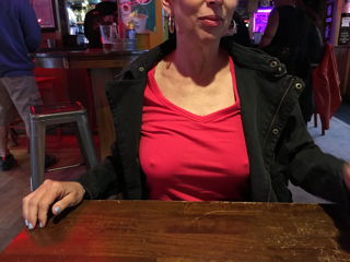 Photo by bigdanger with the username @bigdanger,  April 13, 2021 at 6:11 PM. The post is about the topic Braless in here and the text says 'My wife braless in public'