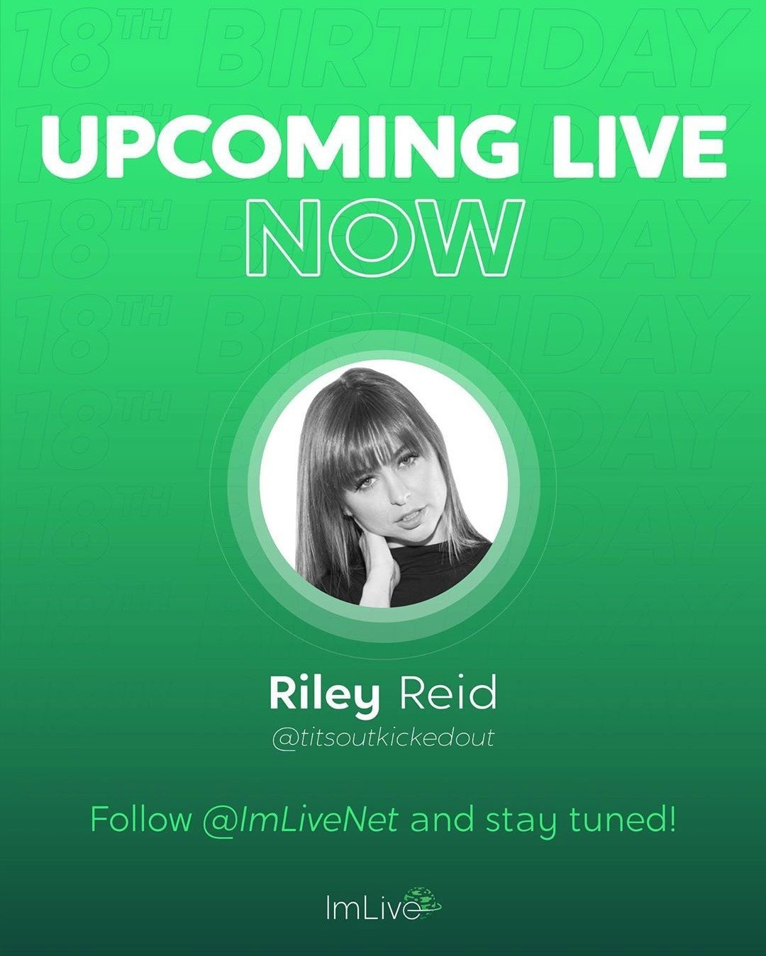 Photo by ImLive with the username @imlivenet, who is a brand user,  August 5, 2020 at 10:48 PM. The post is about the topic Riley Reid and the text says 'UPCOMING LIVE! In few hours we are live with our Queen #RileyReid🔥

See you at 10 PM ET on @ImLiveNet! DO NOT MISS IT!

#imlive #happybirthday #imlive

Watch the live here: 
http://www.instagram.com/imlivenet [#ImLive #pornlive #livecam  #chatlive..'