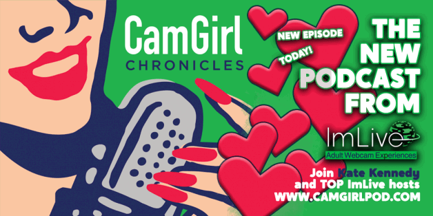 Photo by ImLive with the username @imlivenet, who is a brand user,  February 14, 2021 at 7:36 AM and the text says 'We have a new podcast! We are super stoked! Have a listen :) https://www.camgirlpod.com/episodes/episode/22186a40/cam-girl-chronicles-presented-by-imlive-ep-1 #imliveonimlive #podcast #sexy #ladies #camgirlchronicles'