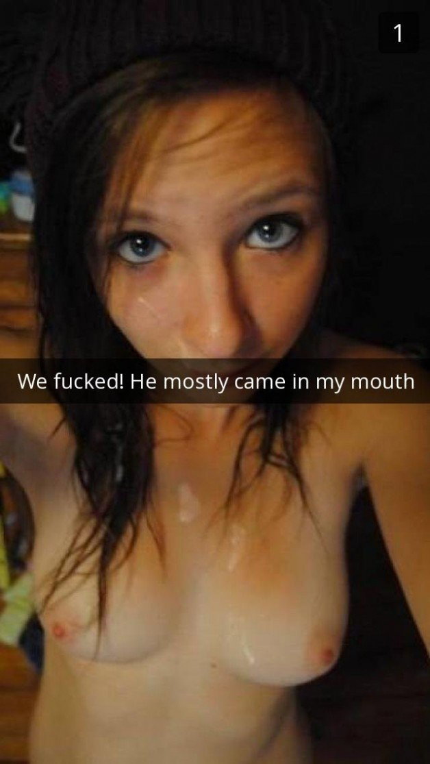 Photo by Cuckoldfantasies with the username @Cuckoldfantasies,  June 2, 2020 at 6:49 AM. The post is about the topic Cuckold Fantasy and the text says 'You are such a slut - but you are my slut! #cuckold #snapchat #cheating #hotwife #girlfriend #cumshot #cum #blowjob #brunette #young #hot #boobs #facial'