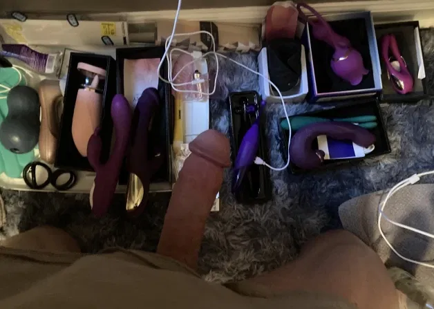 Photo by Ninja1173 with the username @Ninja1173,  March 29, 2024 at 4:17 PM. The post is about the topic Sex Toys and the text says 'Maintaining our accessories for tonight's fun and games... leftover ladyjuice on them got to me'