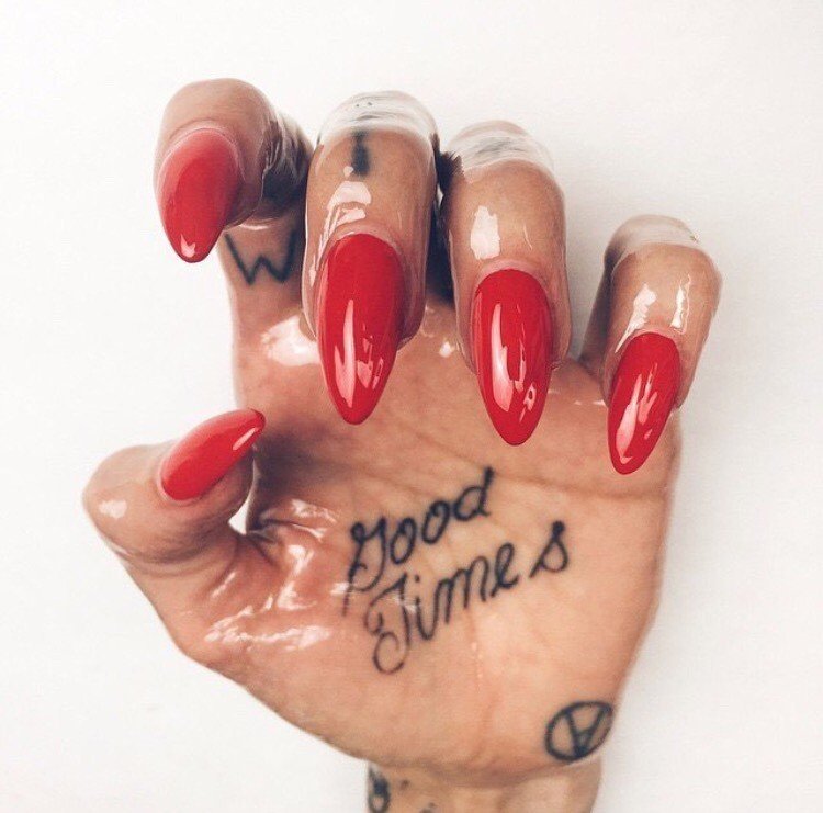 Photo by Bugger099 with the username @Bugger099,  March 16, 2016 at 8:36 PM and the text says '#good  #times  #nails  #red'