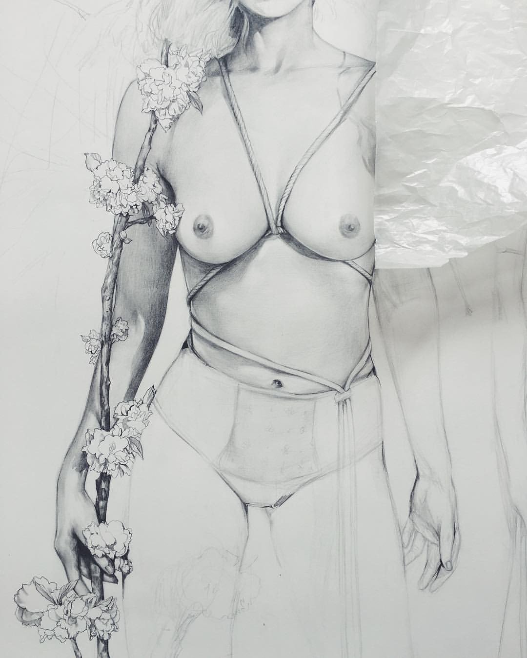 Watch the Photo by Pothos.Erote with the username @Pothos-Erote, posted on May 7, 2016 and the text says 'helicewen:

Drawing detail #wip #publicintimacy # #drawing #spokeart'