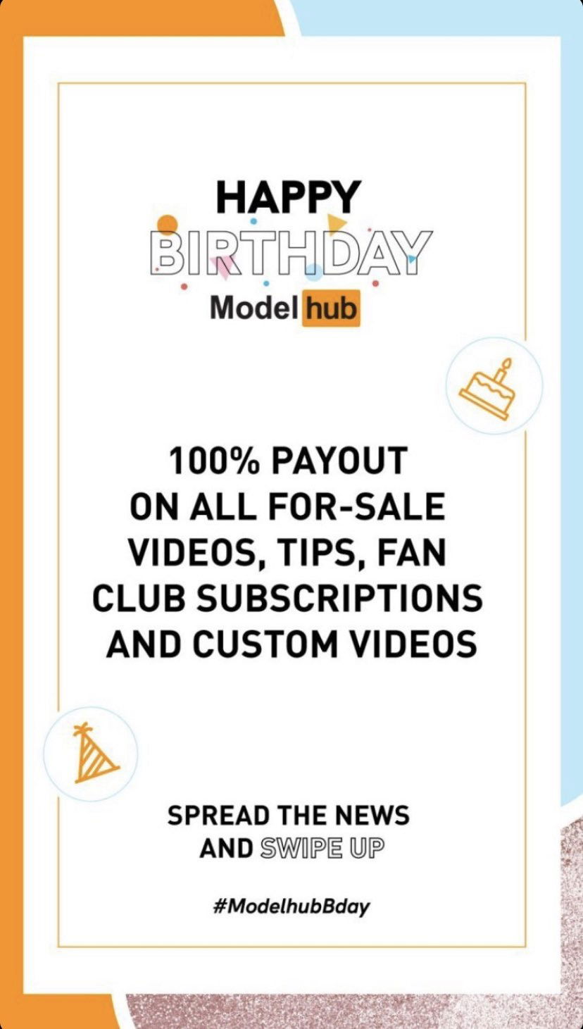 Photo by mikahub71 with the username @mikahub71,  July 15, 2020 at 8:46 PM and the text says 'Happy Birthday Modelhub! 
Please do support me by availing my videos on Pornhub 👉🏼👈🏼 Will spoil you with my nudes and short vids for 1 MONTH!!!! 

Click here:'