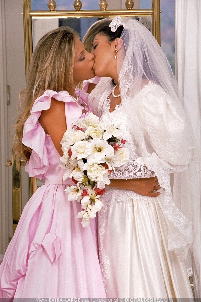 Photo by nudes-des-artiste with the username @nudes-des-artiste,  March 12, 2020 at 2:35 PM. The post is about the topic Girls Kissing Girls and the text says '"I want you again now, before the ceremony..."

#lesbian #lesbiankissing #bride'