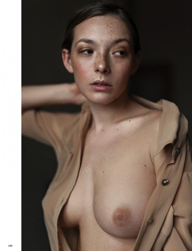 Photo by nudes-des-artiste with the username @nudes-des-artiste,  November 20, 2021 at 3:45 PM. The post is about the topic One Tit Out and the text says 'Olga allowed her shirt to slip past her nipple. She looked over and asked for another drink...

#olgakobzar #bigtits #artistic #onetitout #twitter'