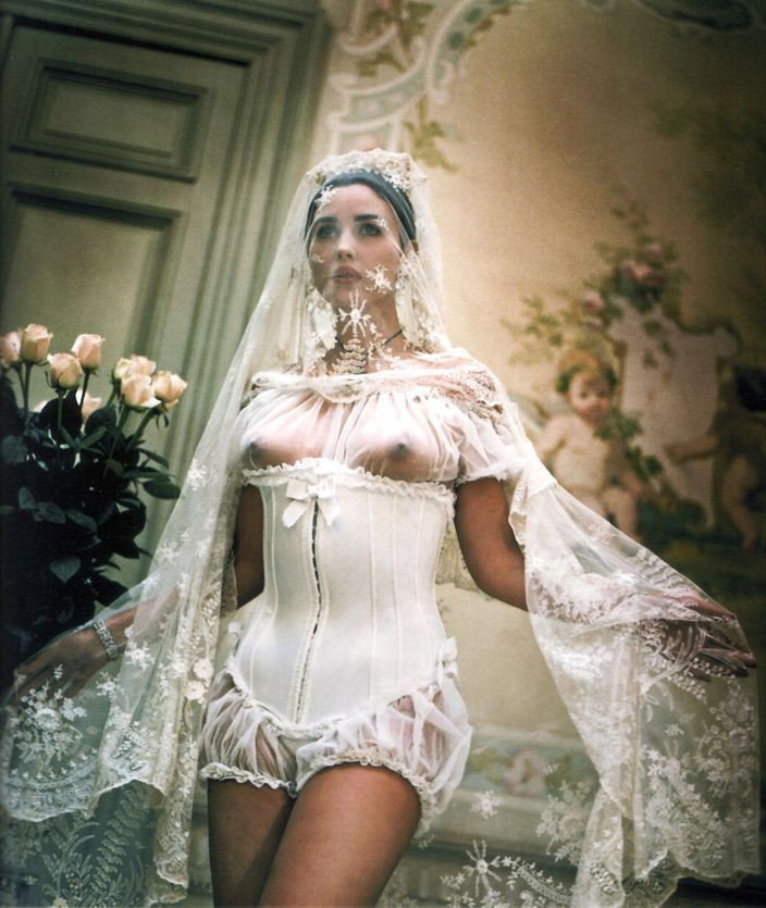 Photo by nudes-des-artiste with the username @nudes-des-artiste, posted on April 8, 2020. The post is about the topic Wedding and Bride and the text says 'Everyone noticed how radiant the bride was, and no one could help noticing the traces of pussy juice that surrounded her mouth and trailed down the inside of her thighs...

#bride #celebrity #monicabelluci #seethrough #nicetits'