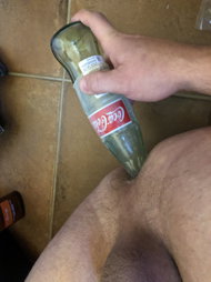 Photo by Hornyguy29 with the username @Hornyguy29, who is a verified user,  January 9, 2021 at 5:22 PM. The post is about the topic Gay Dildo and the text says 'Sometimes you just have to work with what you got to get off!'