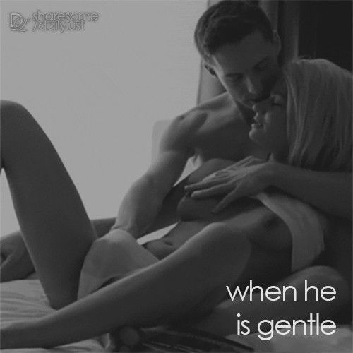 Photo by dailylust with the username @dailylust,  May 3, 2020 at 8:10 AM. The post is about the topic Sensual Romance and the text says '#whenheisgentle #dailylust'